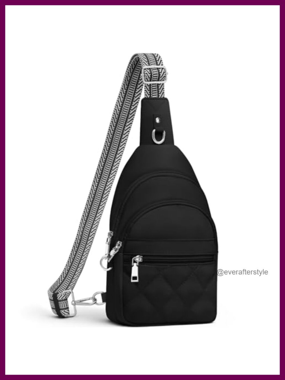 Anti-Theft RFID Crossbody Sling Bag Waterproof Nylon Travel Purse